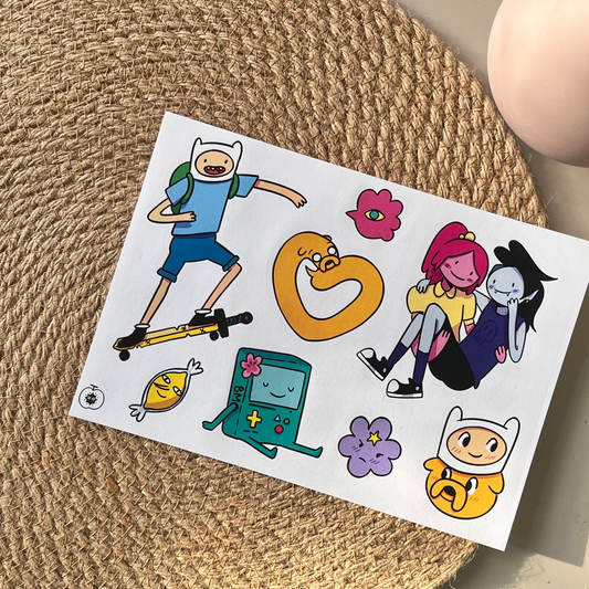 Adventure Time Inspired Stickers